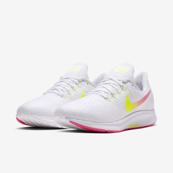 Nike Air Zoom Pegasus 35 - Női Futócipő - Fehér/Platina/Rózsaszín